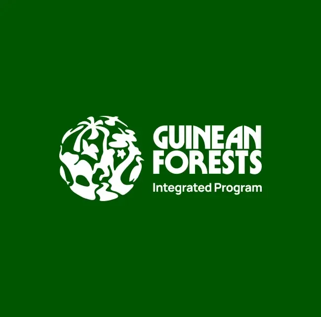 Guinean Forests Integrated Program logo on a dark green background